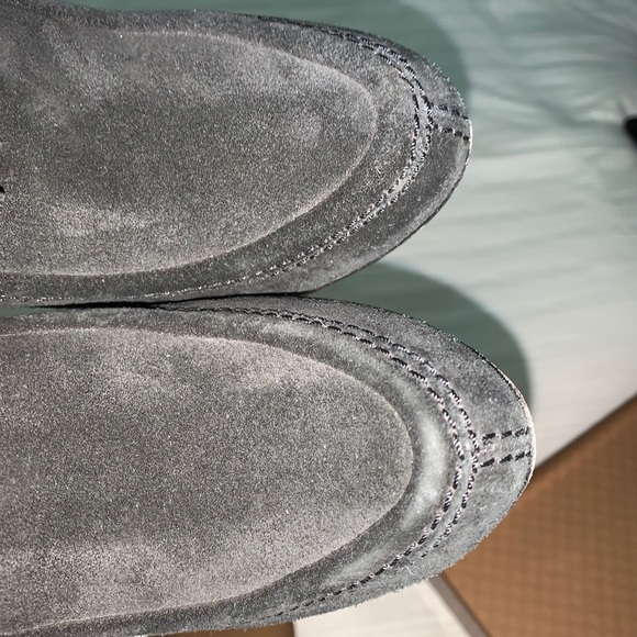 GUCCI Suede Fringe Trim Accent Lace-Up Ankle Boots Booties with extra heels! - Picture 5 of 8